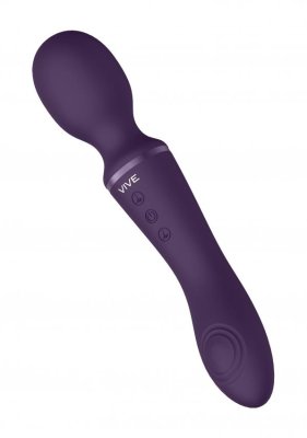 VIVE Enora Masážní hlavice a vibrátor 2v1 - fialová