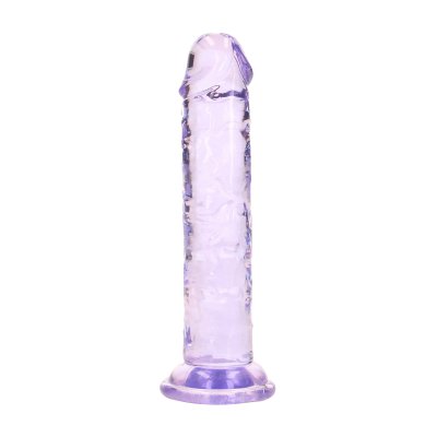 Realrock gelové dildo s přísavkou 13 cm fialové