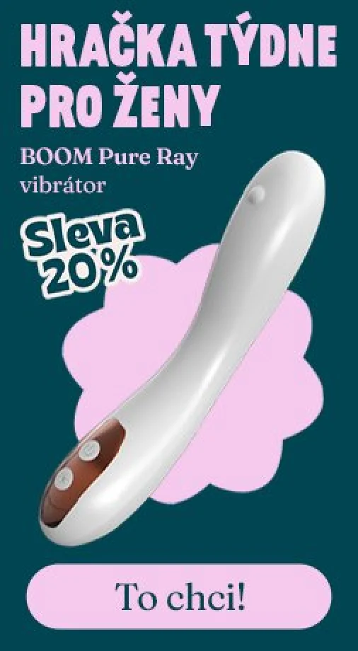 Akce týdne pro ženy - vibrátor s funkcí vyhřívání BOOM Pure Ray s 20% slevou