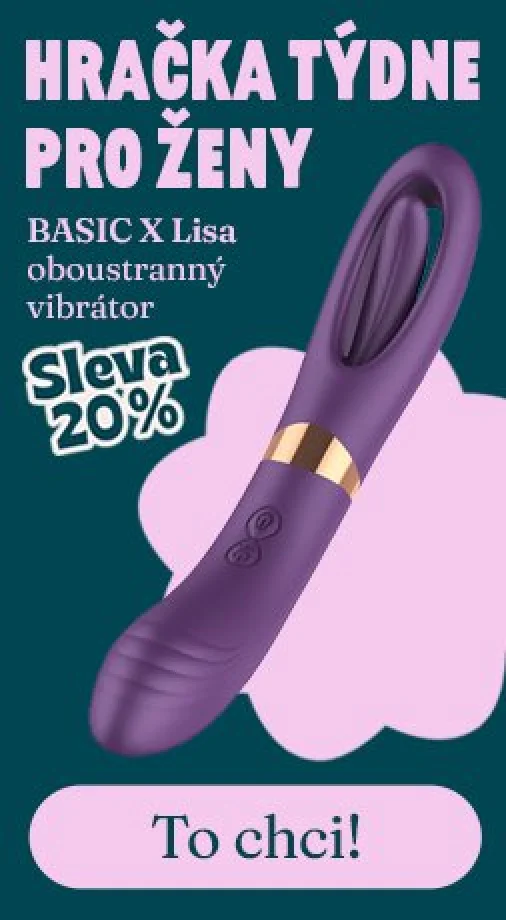 Akce týdne pro ženy - oboustranný vibrátor BASIC X Lisa s 20% slevou