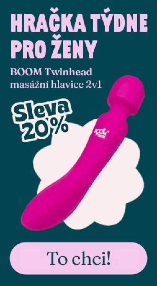 Akce týdne pro ženy - oboustranná masážní hlavice BOOM Twinhead s 20% slevou
