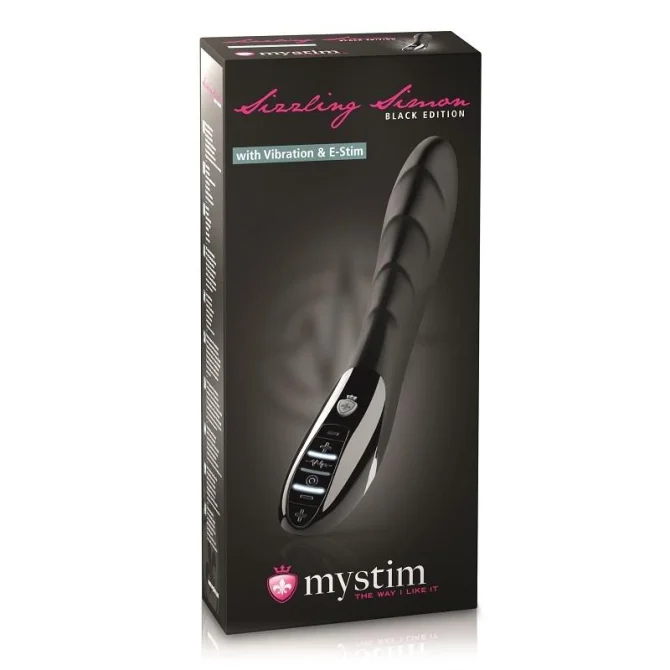 Mystim Sizzling Simon Vibrátor s elektrostimulací - Black Edition