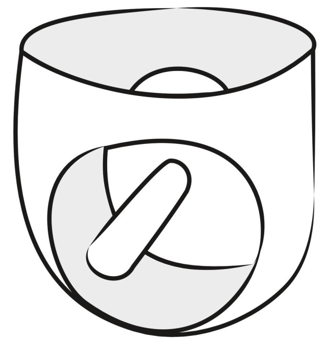 LateX Latexové slipy s análním dildem M/L