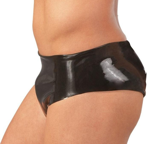 LateX Latexové slipy s análním dildem M/L