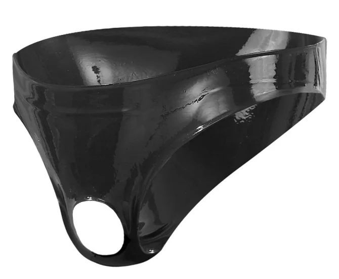 LateX Latexové slipy s otvorem pro penis S-L