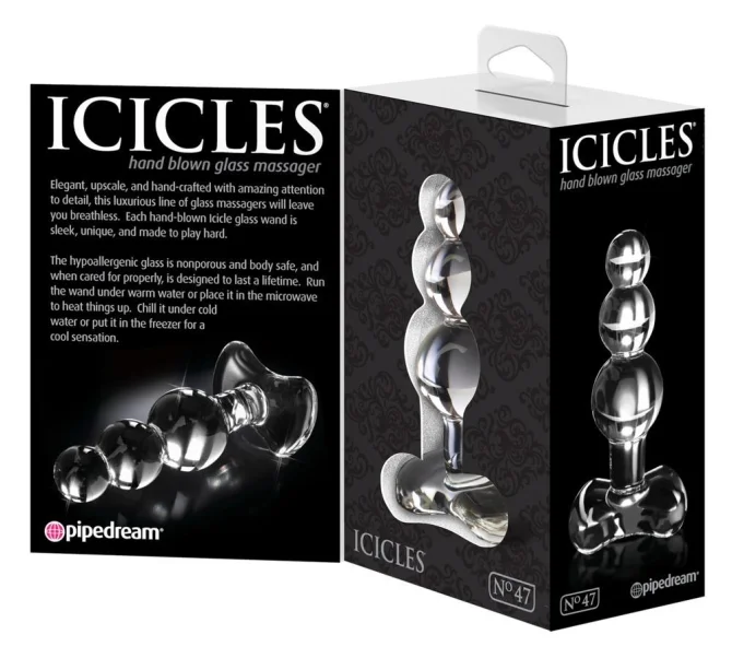 Icicles No 47 skleněné dildo