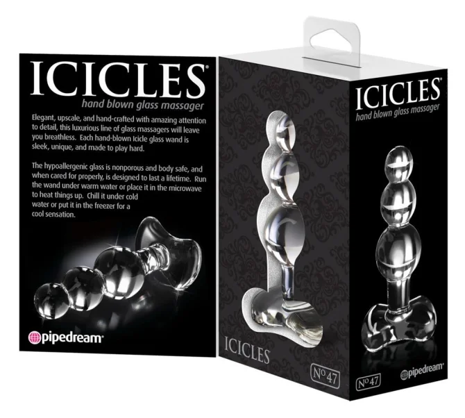 Icicles No 47 skleněné dildo
