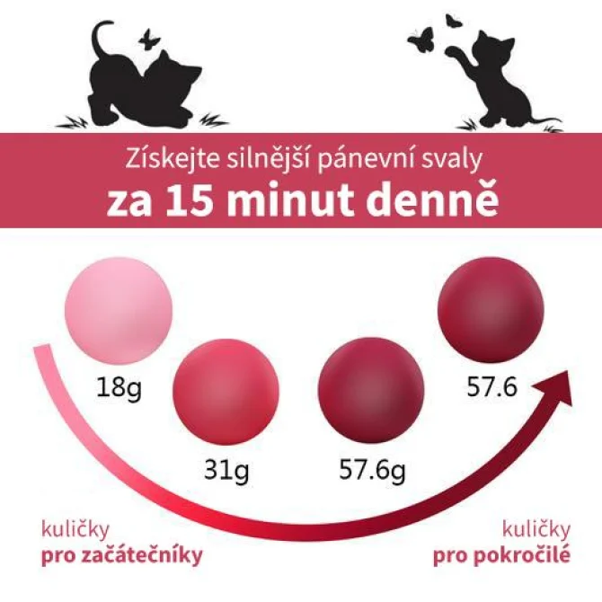 BOOM Grace Venušiny kuličky srdíčko zelené