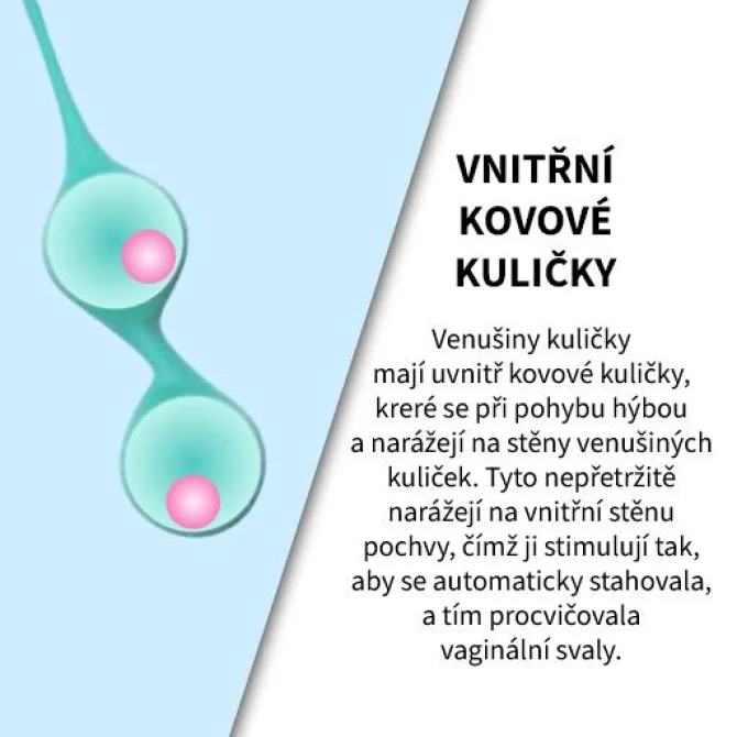 BOOM Grace Venušiny kuličky srdíčko zelené