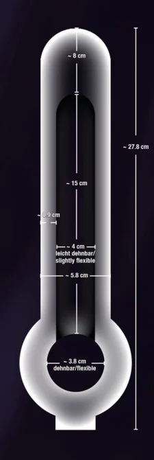 Crystal Skin Prodlužující návlek na penis XXL