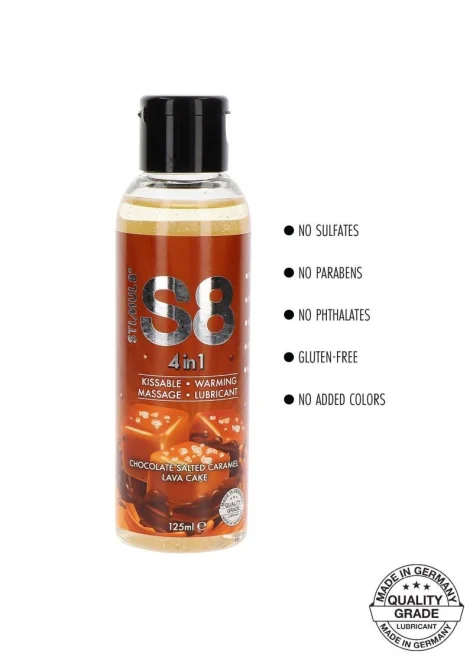 S8 4 in 1 Dessert Lubrikační gel čokoláda a slaný karamel125 ml