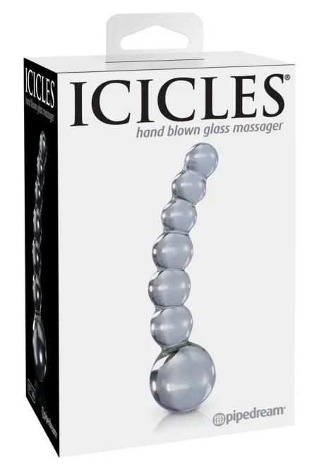 Icicles No 66 skleněné minidildo - čiré