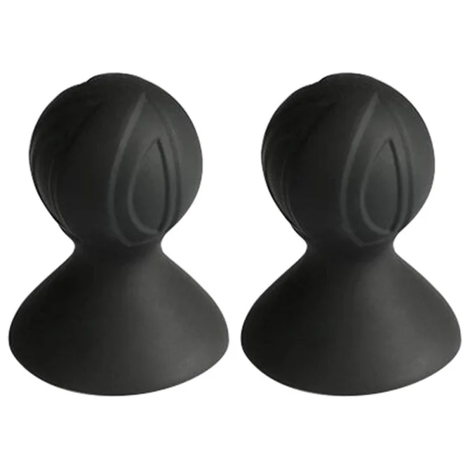 BASIC X Přísavky na bradavky 2 ks -  černé