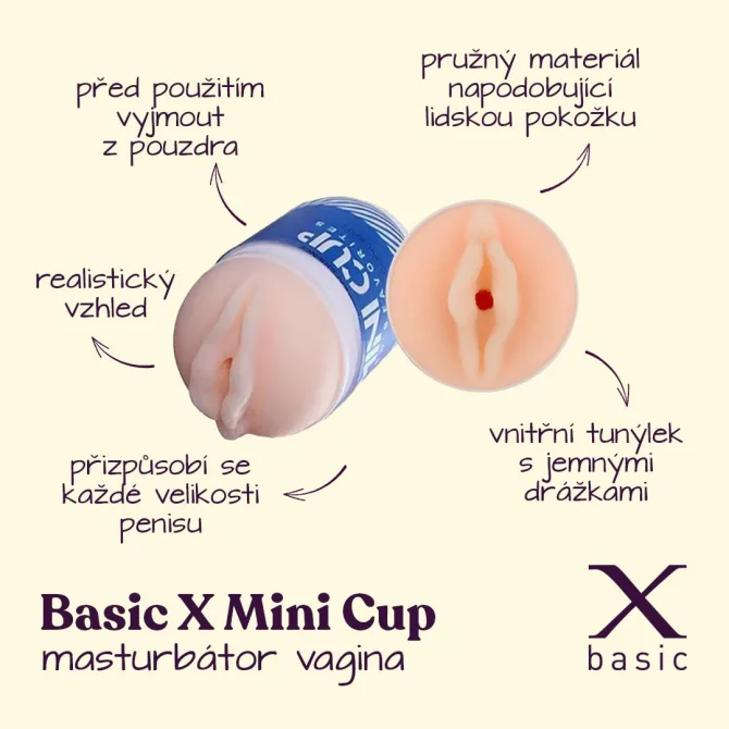BASIC X Mini cup masturbátor vagina