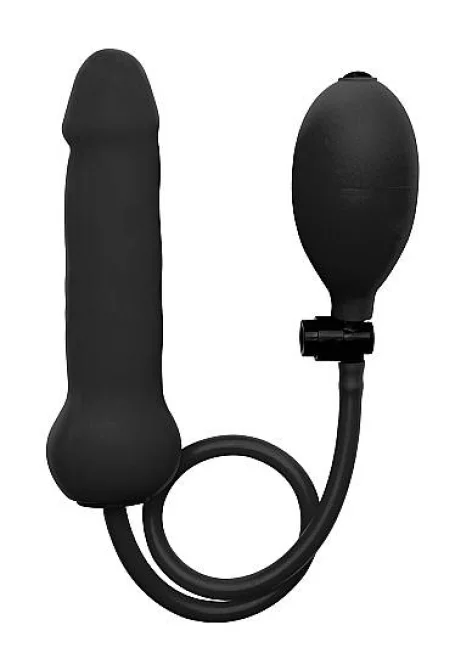 Ouch! Nafukovací dildo - černé