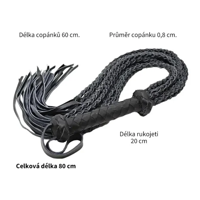 BASIC X důtky pletené černé