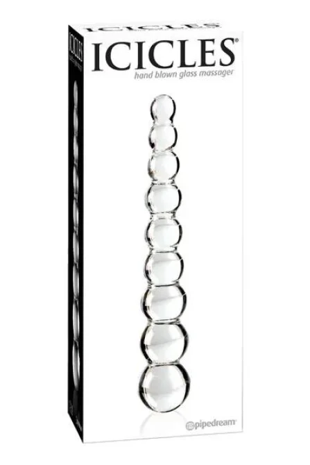 Icicles No 2 oboustranné skleněné dildo