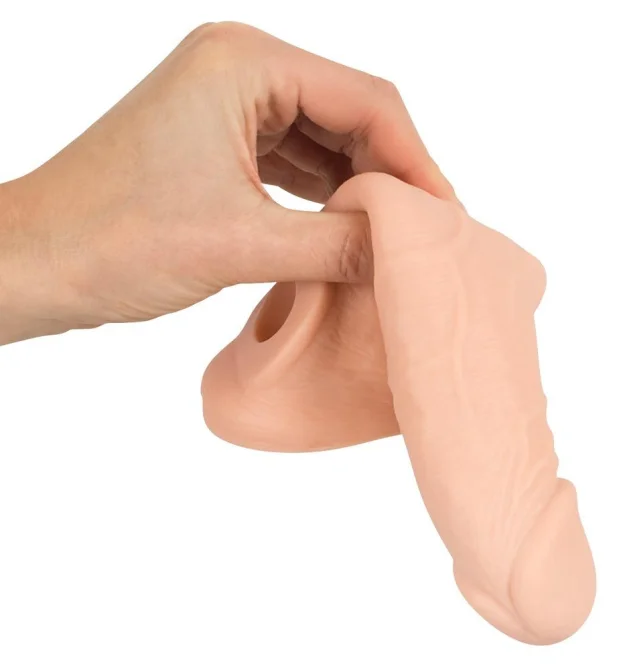 Nature Skin návlek na penis se smyčkou na varlata