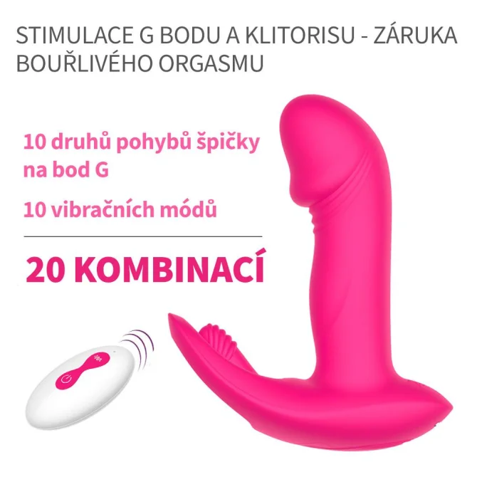 BASIC X vibrátor do kalhotek růžový