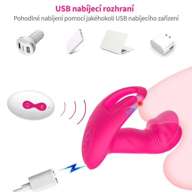BASIC X vibrátor do kalhotek růžový