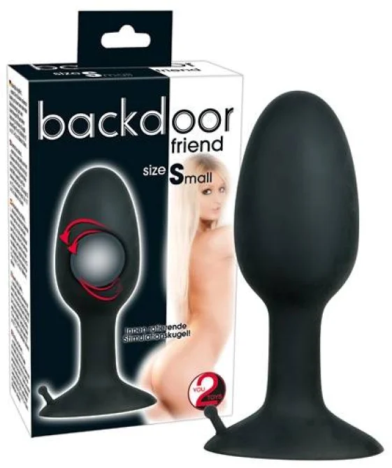 Backdoor Friend Anální kolík s rotační kuličkou Small