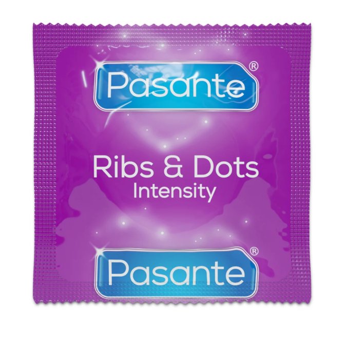 Pasante kondomy Intensity Ribs-Dots 12 ks
