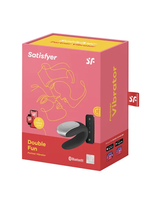 Satisfyer Double fun Párový vibrátor černý