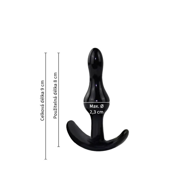 BASIC X Harley set análních kolíků 4 ks černé