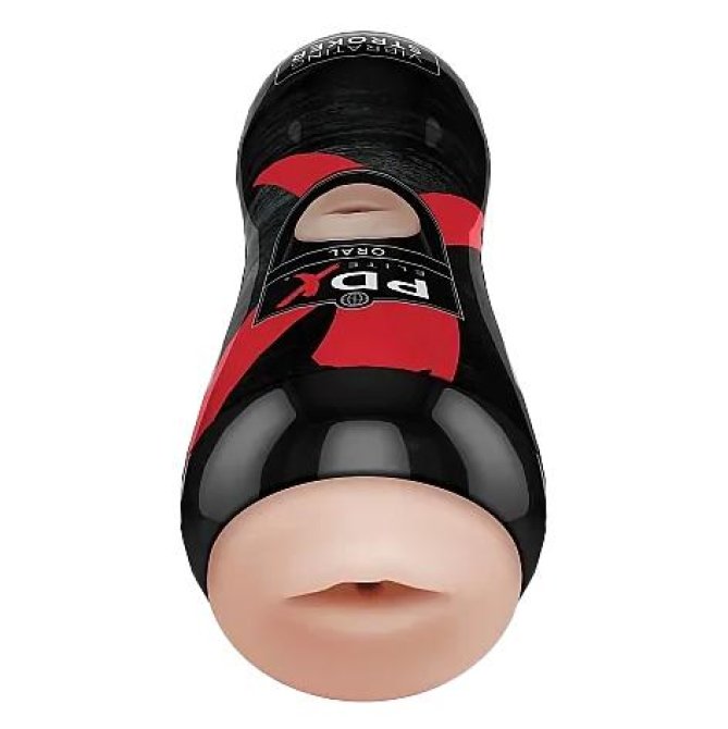 PDX Elite Vibrační masturbátor - oral