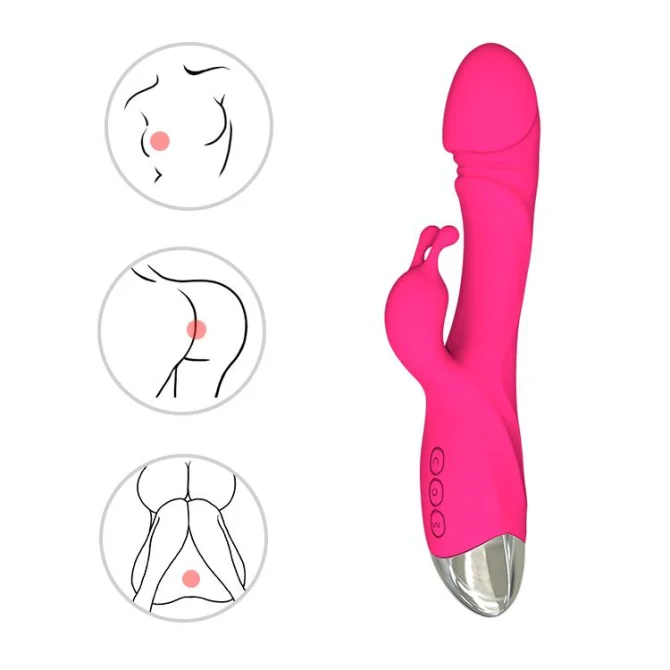BASIC X Axel rabbit vibrátor růžový