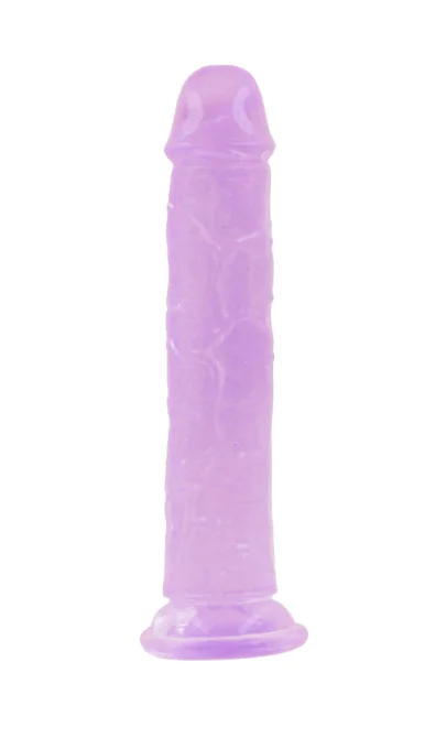 BASIC X Perry gelové dildo s přísavkou fialové vel. M