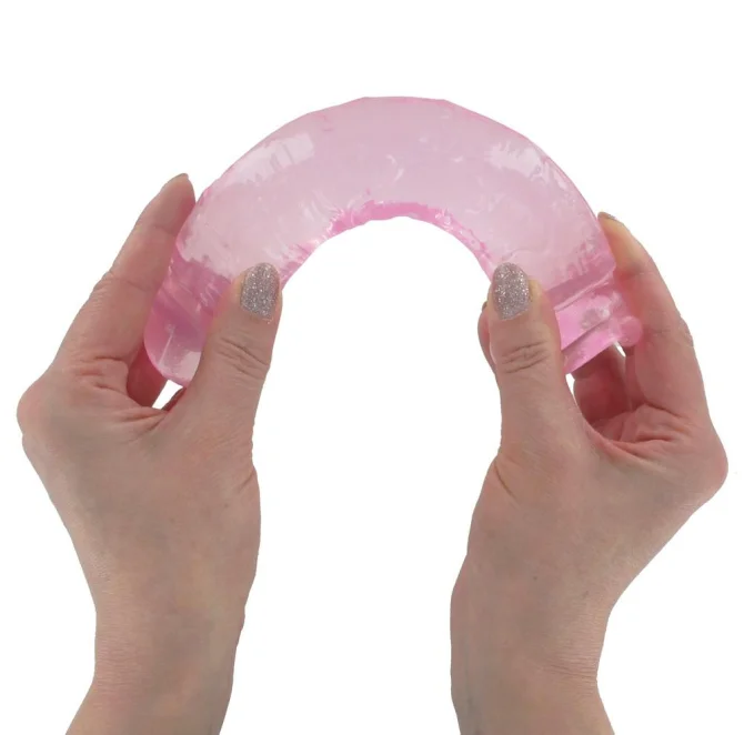 BASIC X Perry gelové dildo s přísavkou fialové vel. M