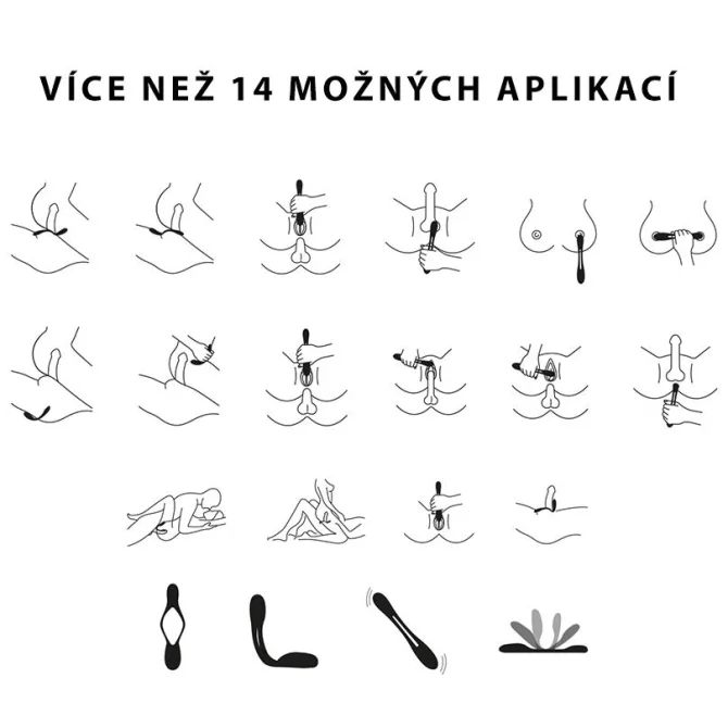 Satisfyer Elastic game Multifunkční párový vibrátor - modrý