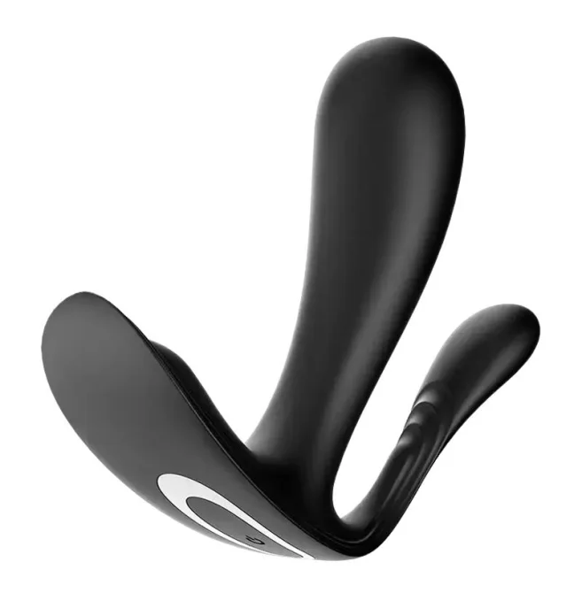 Satisfyer Top secret+ Vibrátor do kalhotek s anální stimulací - černý