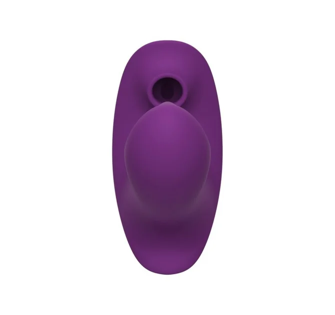 Romant Theo vibrátor do kalhotek s podtlakovým stimulátorem klitorisu fialový