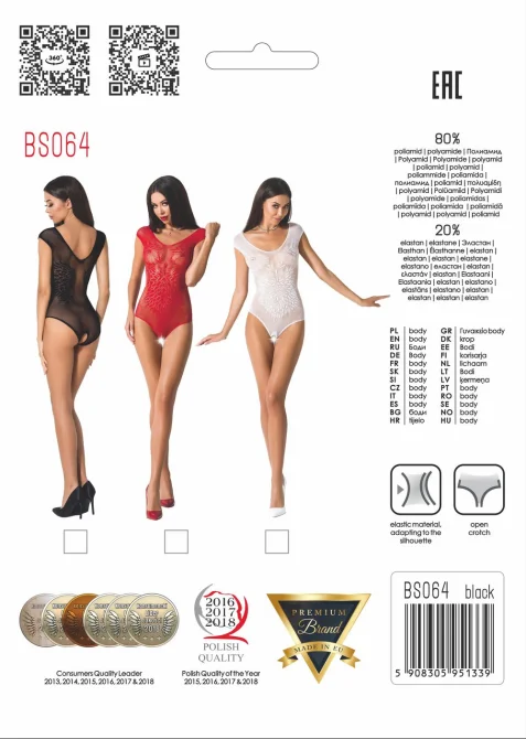 Passion body Laura - černé