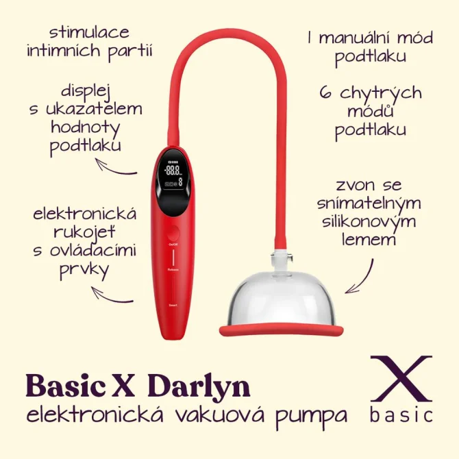BASIC X Darlyn elektronická vakuová pumpa pro ženy