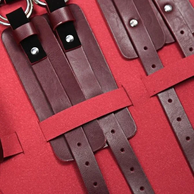 BASIC X Handbag luxusní BDSM sada červená