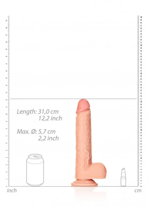 REALROCK Straight Realistic XXL Dildo s varlaty 30 cm