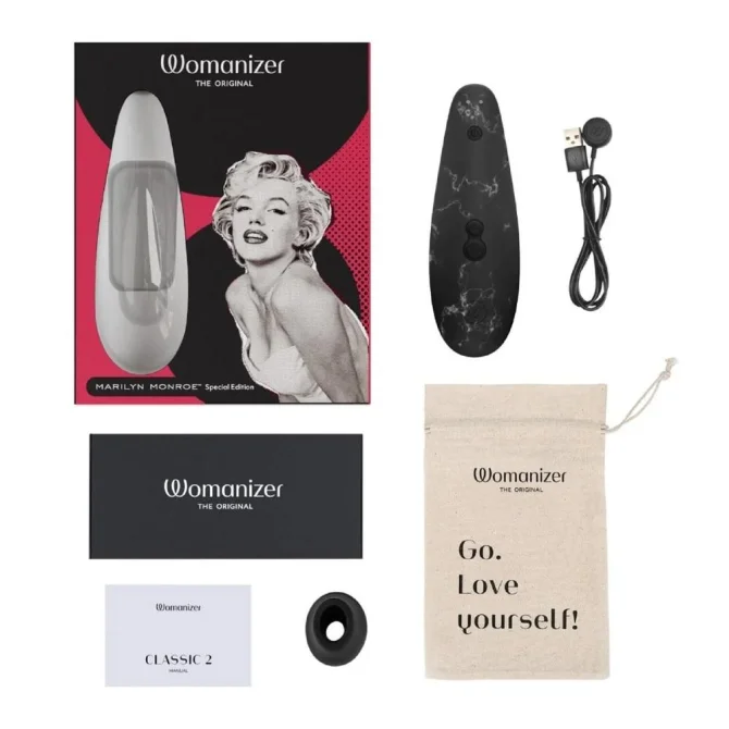 Womanizer Marilyn Monroe stimulátor klitorisu - Black Marble