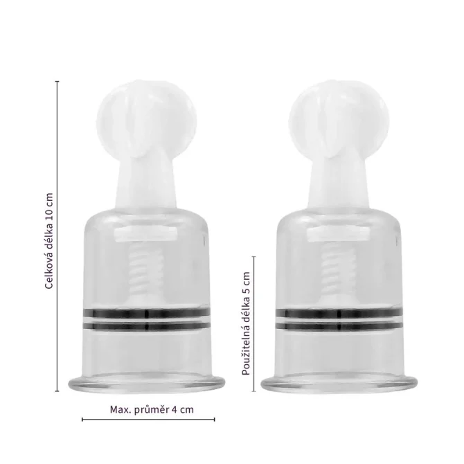 BOOM LuvPump vakuové přísavky na klitoris/bradavky průměr 4 cm -  2 ks
