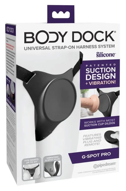 Body Dock G-spot Pro Strap-on postroj s vnitřním vibrátorem