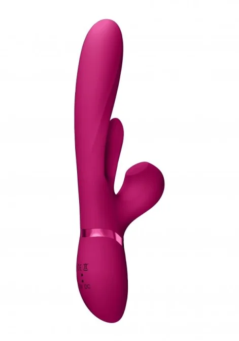 VIVE Kura G-Spot Vibrátor se stimulací klitorisu - růžový