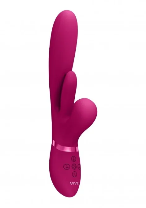 VIVE Kura G-Spot Vibrátor se stimulací klitorisu - růžový
