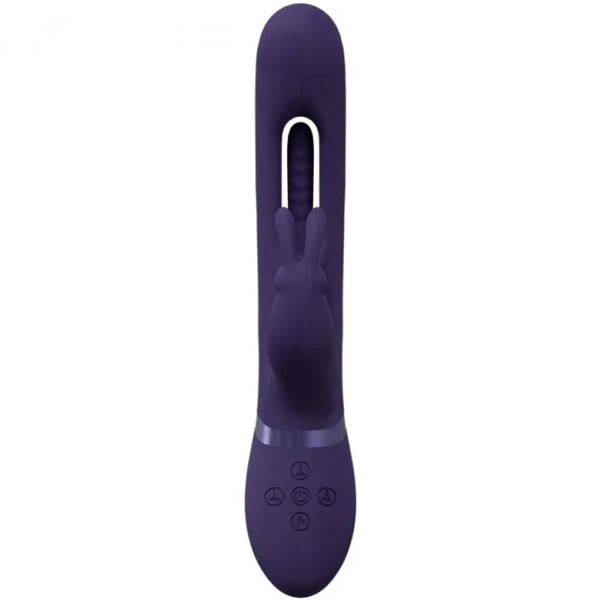 VIVE Mika Rabbit vibrátor s extra stimulací pro bod G - fialový