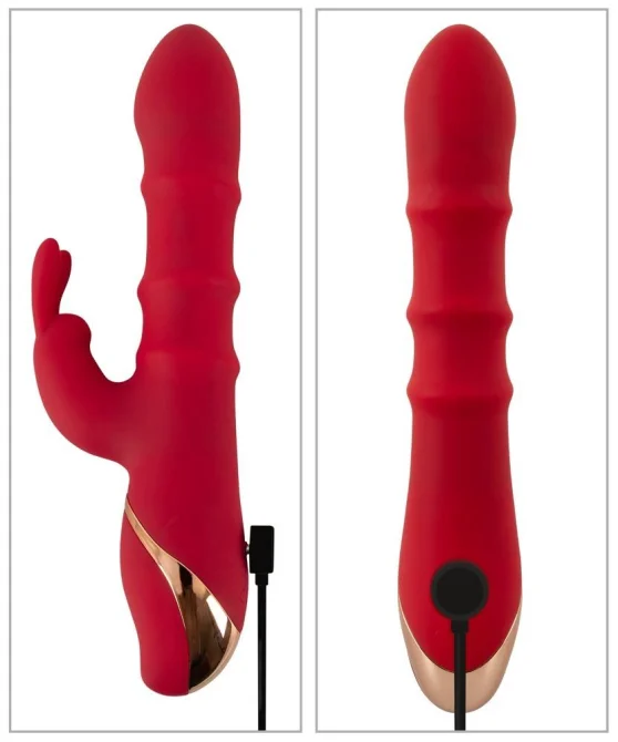 You2toys Rabbit vibrátor se 3 pohyblivými prstenci