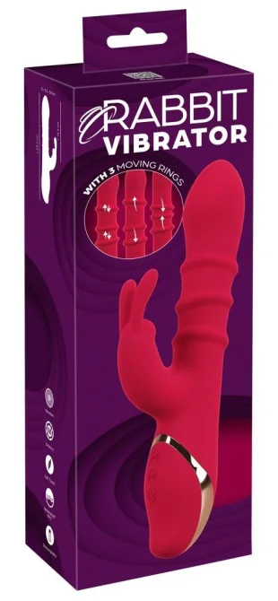 You2toys Rabbit vibrátor se 3 pohyblivými prstenci
