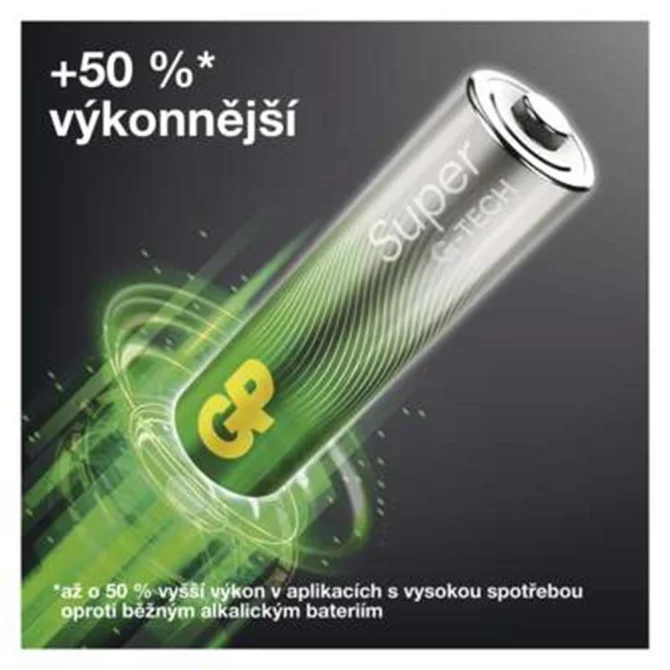 GP Super - alkalická baterie AA 2 ks