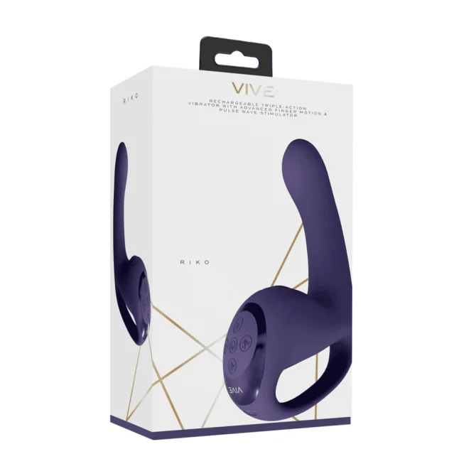 VIVE Riko vibrátor a stimulátor klitorisu 2v1 - fialový