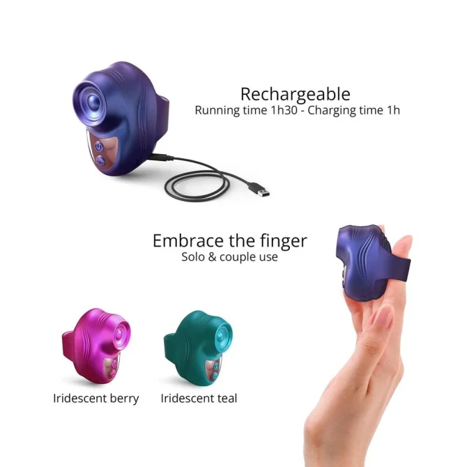 Love to Love Kisscool stimulátor na klitoris - iridescent indigo